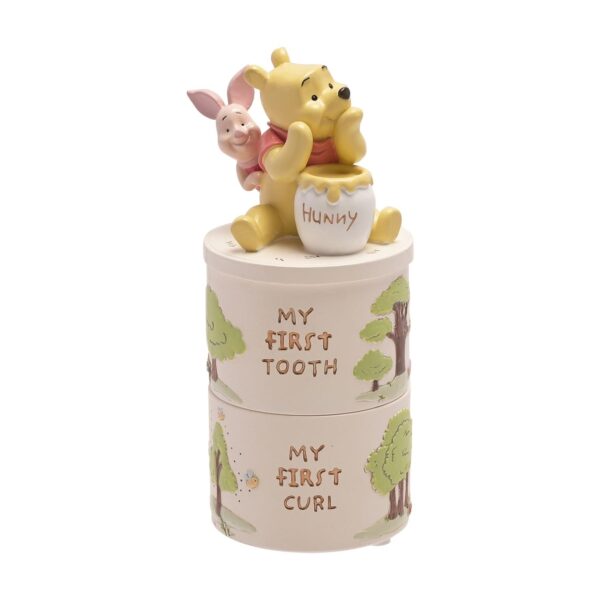 image489266511.jpg Disney Winnie the Pooh Baby First Tooth / Curl Stackable Trinket Boxes