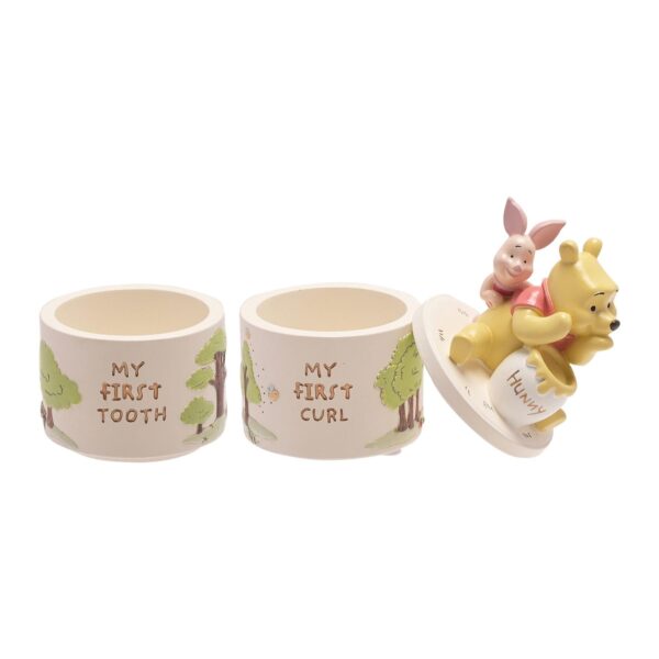 image489266513.jpg Disney Winnie the Pooh Baby First Tooth / Curl Stackable Trinket Boxes