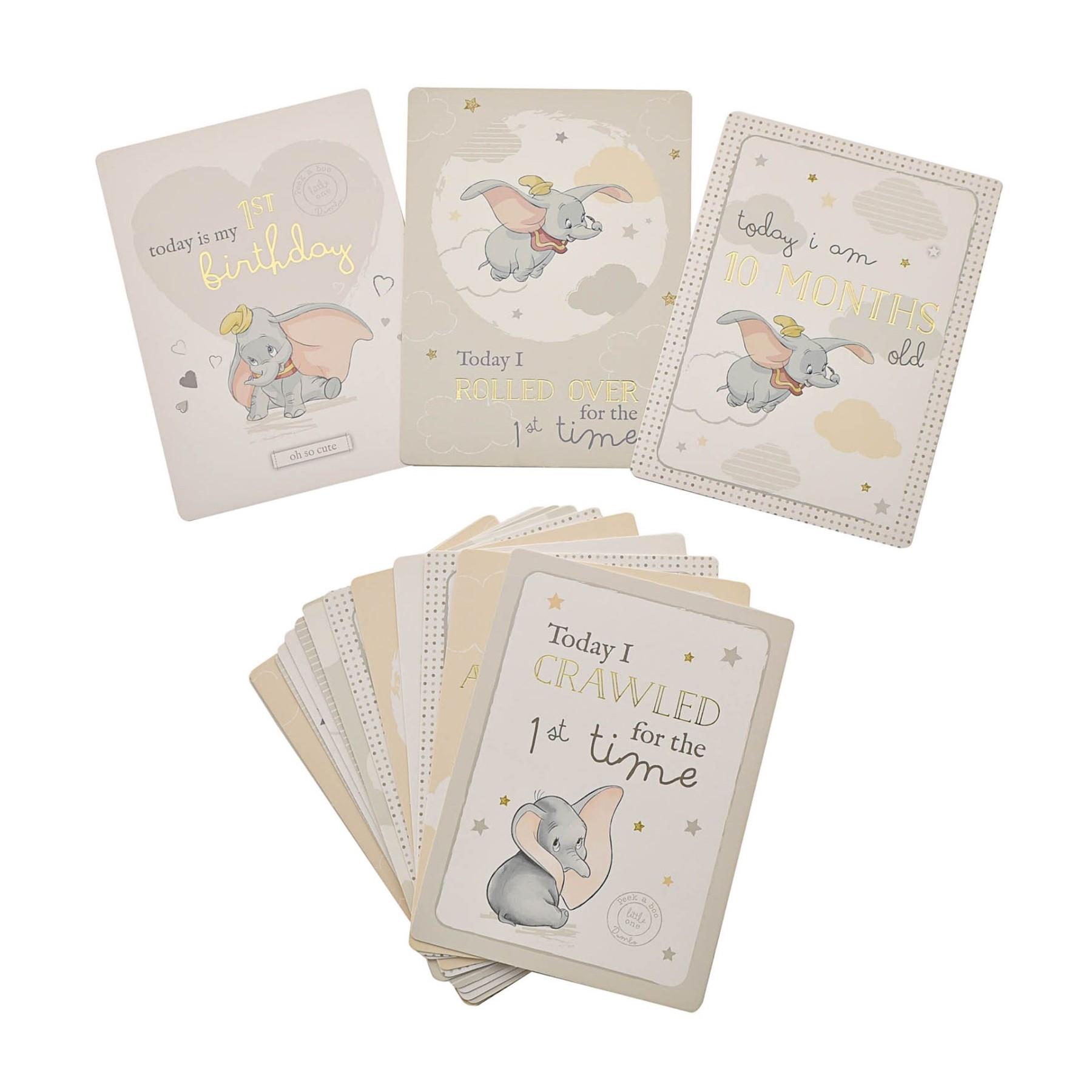 Disney Dumbo Baby Milestone Cards Memory Photo Cards Pack of 24
