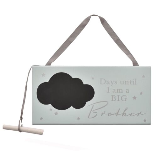 Hanging Countdown Plaque '.... Days Until i'm a Big Brother' with Chalk