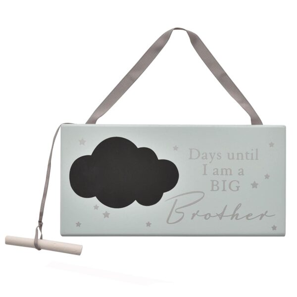 Hanging Countdown Plaque '.... Days Until i'm a Big Brother' with Chalk