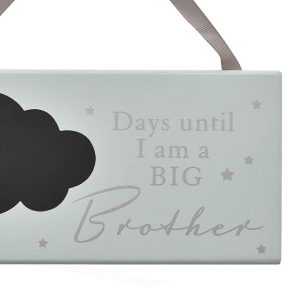 Hanging Countdown Plaque '.... Days Until i'm a Big Brother' with Chalk