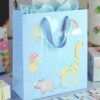 image489316828.jpg New Baby Gift Bag with Tag and Ribbon Handles 100% Recyclable - Blue