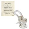 image489325403.jpg New Baby Glass Pram Ornament in Chest with Verse