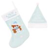 image489359509.jpg My First Christmas Stocking and Hat Set with Embroidered Bear and Stars - Blue