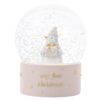 image489387213.jpg Christmas Snow Globe 'My First Christmas' Penguin Holding Gift by Bambino - Pink
