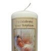 Pillar Candle for Baptism of your Baby Unisex Cello Wrapped Keepsake Gift