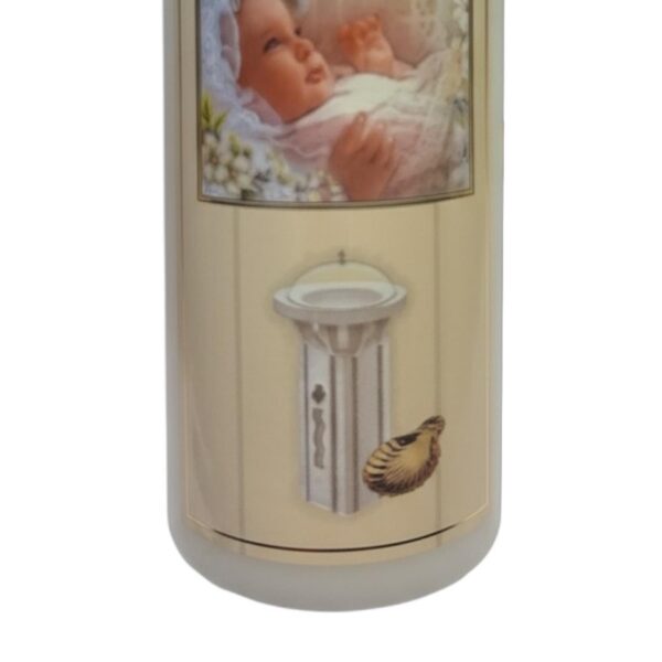 Pillar Candle for Baptism of your Baby Unisex Cello Wrapped Keepsake Gift