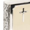 Bible Trinket Keepsake Box Silver Plated / Cream Epoxy Christening 1st Communion Gift