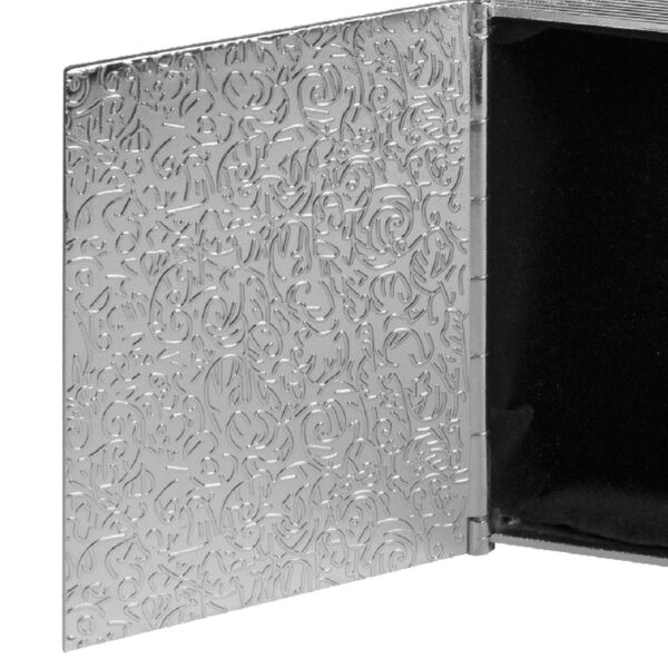 Bible Trinket Keepsake Box Silver Plated / Cream Epoxy Christening 1st Communion Gift