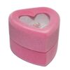 Christening Baptism Pink Rosary Beads With Heart Gift Box