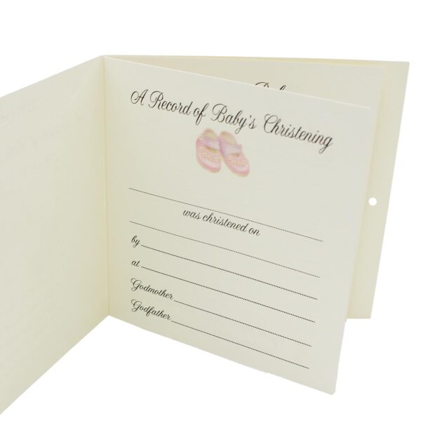 image489442738.jpg Baby Christening Record Card with Envelope Keepsake Gift 15cm x 15cm - Baby Girl