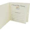 Baby Christening Record Card with Envelope Keepsake Gift 15cm x 15cm - Baby Boy