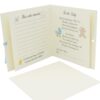 Baby Christening Record Card with Envelope Keepsake Gift 15cm x 15cm - Baby Boy