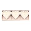 Pearl Anniversary Scented Candles 3 Pack Heart Peony, Lychee and Rose Scent