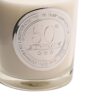 image490372653.jpg 50th Birthday Candle Sandalwood Scented in Glass Jar with Silver Detail 150g