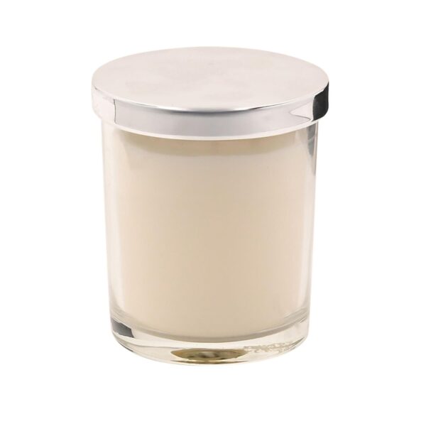 image490372691.jpg 60th Birthday Candle Sandalwood Scented in Glass Jar with Silver Detail 150g