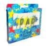 Cake Candle Set 'Dad' Birthday, Father's Day 5 Pack Party Decoration