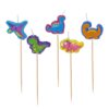 Cake Candle Set 'Dinosuar' Birthday 5 Pack Party Decoration