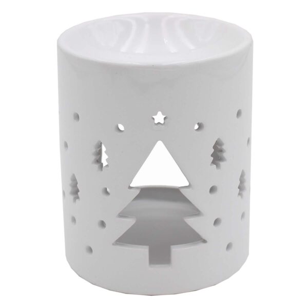 image490374189.jpg Ceramic Wax Melt / Oil Warmer with Candle Holder - Christmas Tree