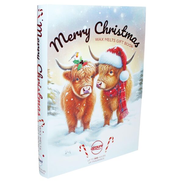 image490374315.jpg Christmas Airpure Scented Wax Melts Gift Book 12 Fragrances - Highland Cow