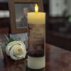 image490374965.jpg Memorial LED Wax Candle with Flickering Flame and Timer Function 15cm In Loving Memory