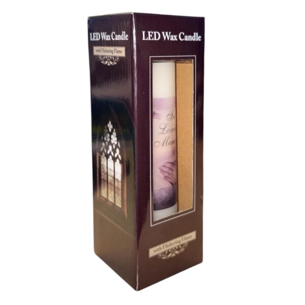 image490374967.jpg Memorial LED Wax Candle with Flickering Flame and Timer Function 15cm In Loving Memory