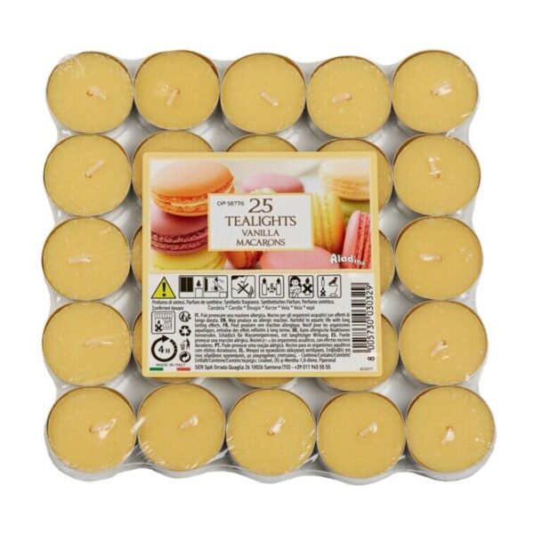 image490541443.jpg Price's Scented Tealight Candles 25 Pack 4hr Burn Time - Vanilla Macaron
