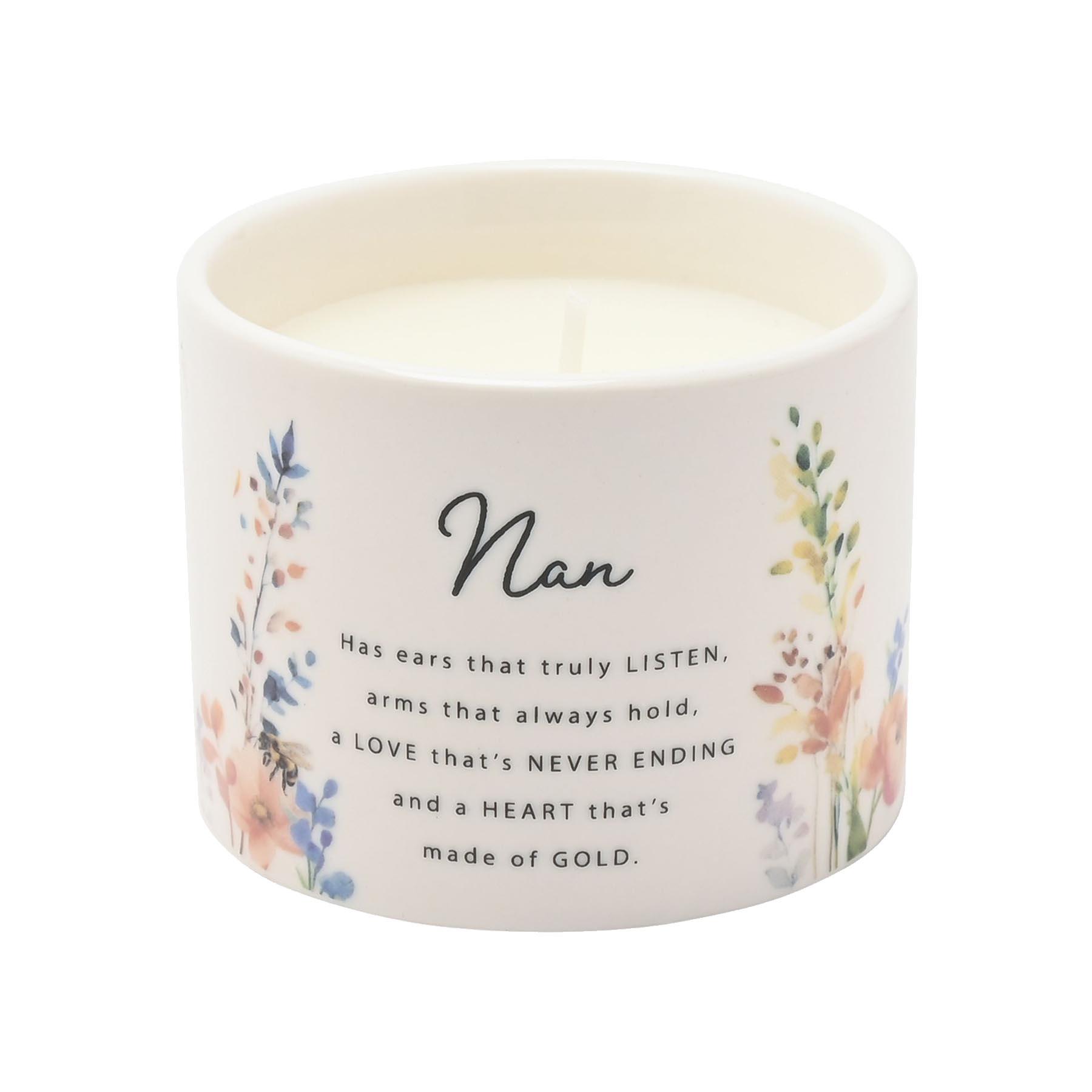 Scented Candle in Ceramic Holder for Nan from Cottage Garden