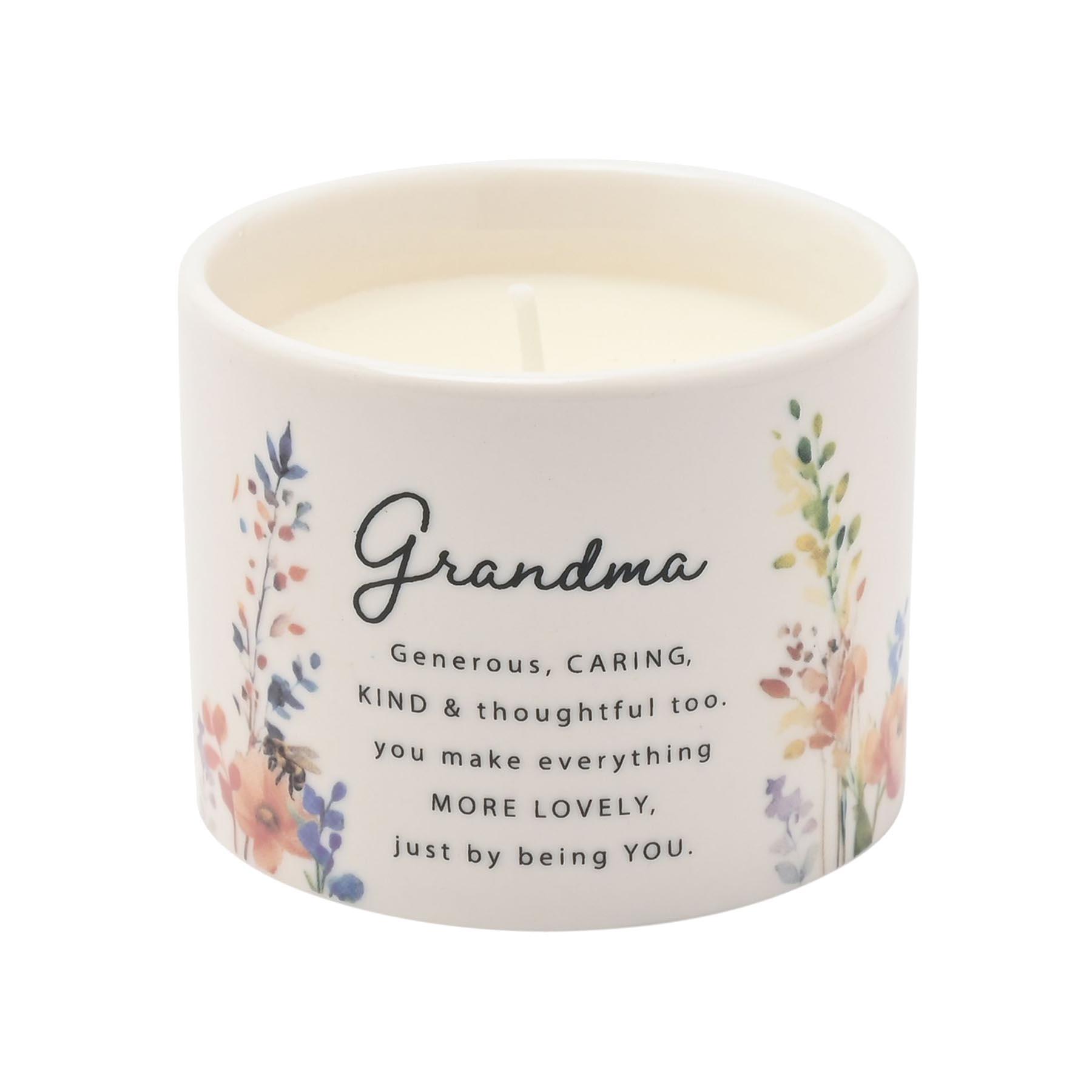 Scented Candle in Ceramic Holder for Grandma from Cottage Garden