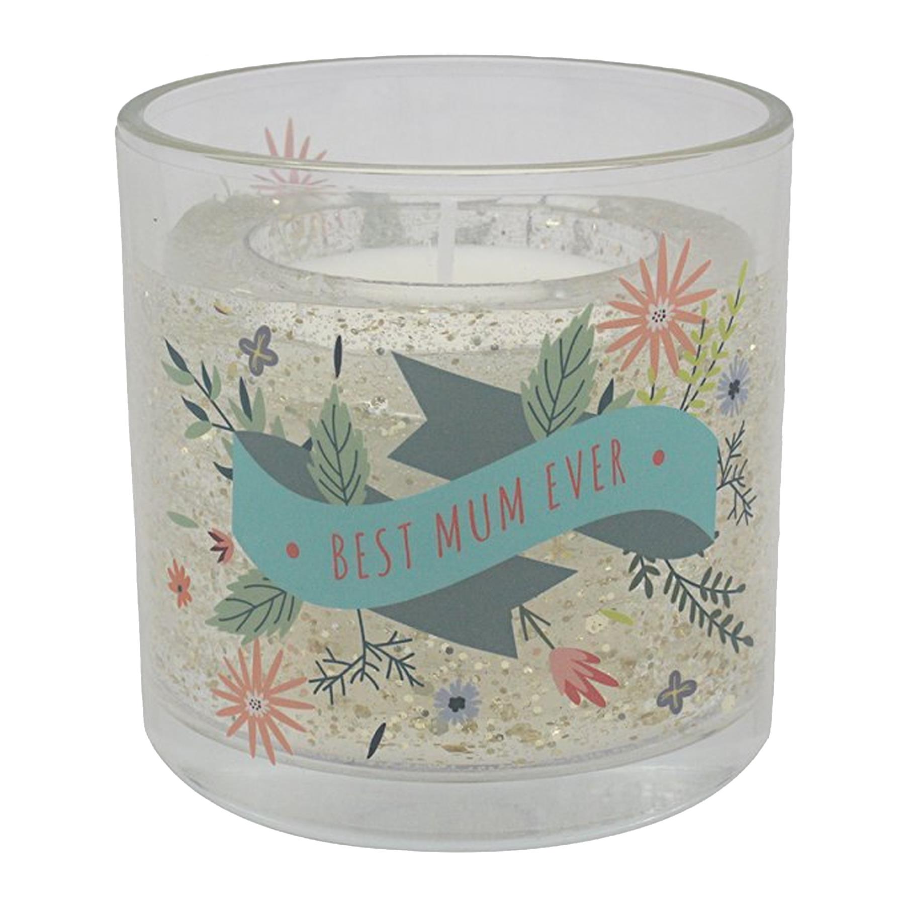 Scented Candle with Light Up LEDs Pomegranate Noir Best Mum Ever