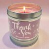 image490594623.jpg Thank You Scented Candle in Tin with Silver Detail Vanilla and Jasmine