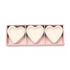 Wedding Bridesmaid Scented Candles 3 Pack Heart Peony, Lychee and Rose Scent