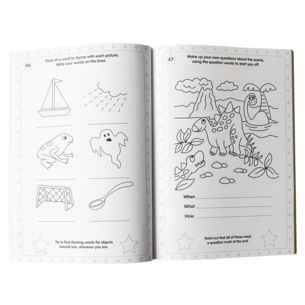 Mega Learning Book with Gold Reward Stickers Age 4-6 Years - Writing Book 1