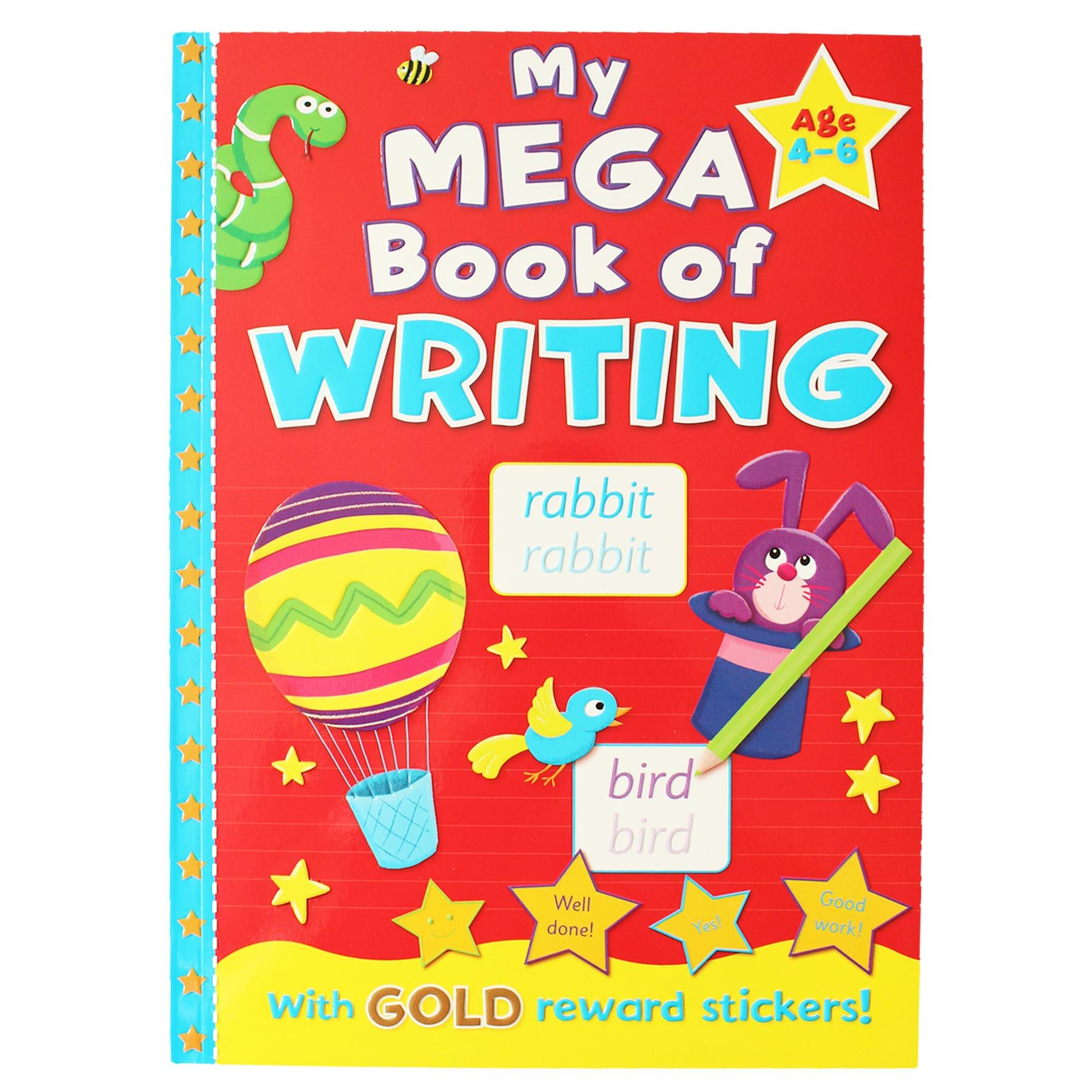 Mega Learning Book with Gold Reward Stickers Age 4-6 Years - Writing Book 2