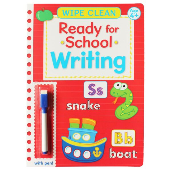 image490598579.jpg Ready for School Wipe Clean Learning Book with Pen 4 Years + Writing Book 1