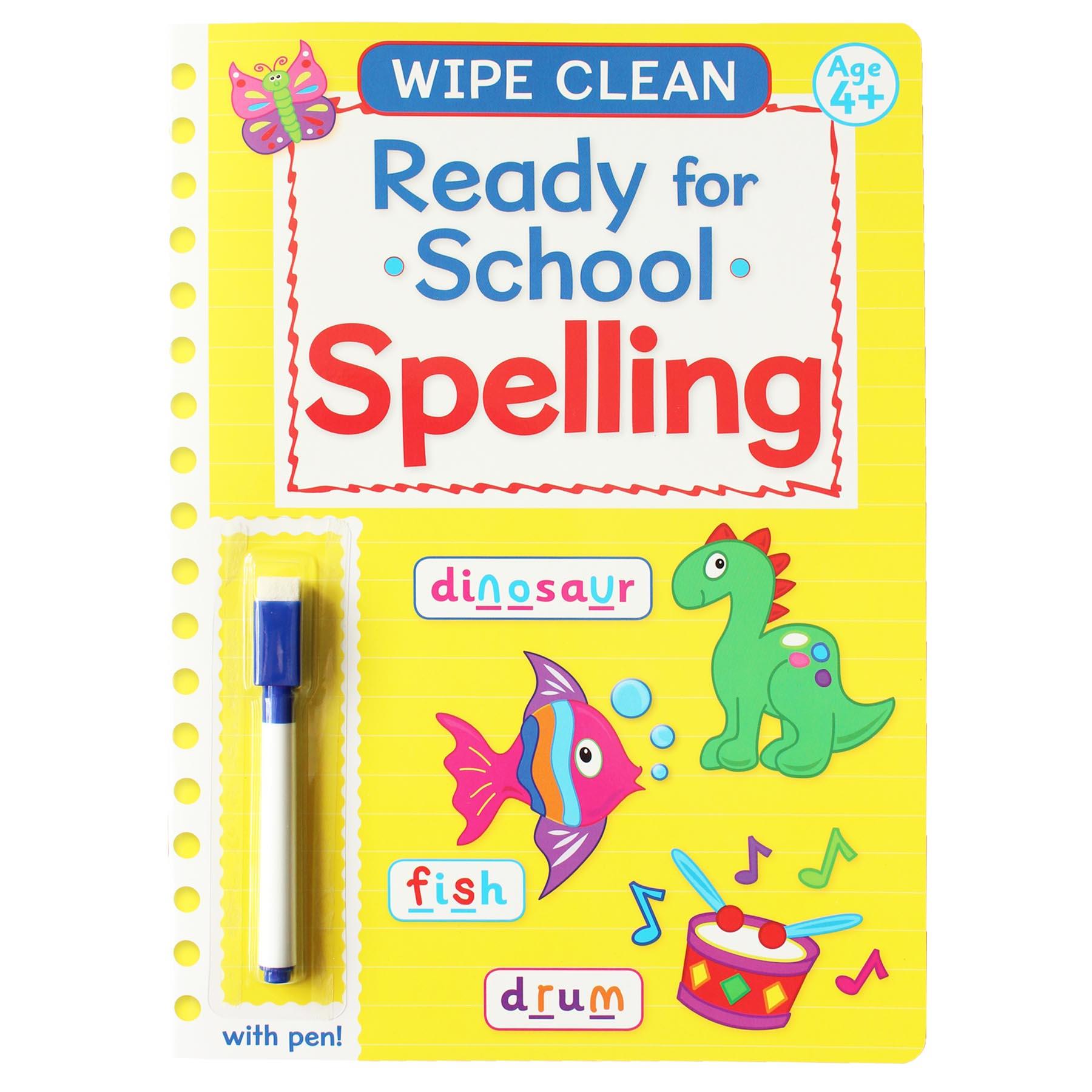 Ready for School Wipe Clean Learning Book with Pen 4 Years + Spelling Book 3