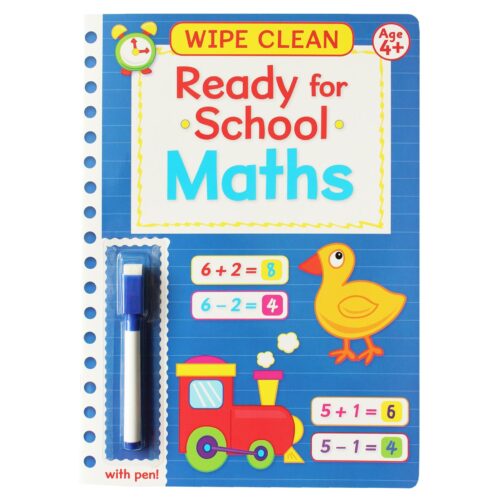 Ready for School Wipe Clean Learning Book with Pen 4 Years + Maths Book 4