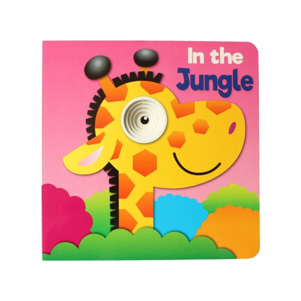 image490598963.jpg Hardback Board Book with See Through Spiral Early Reading - Jungle