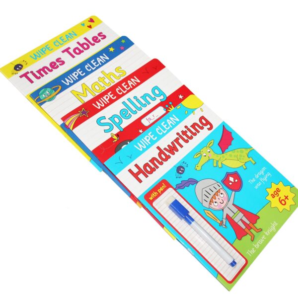 image490726486.jpg Learn with Me Wipe Clean Books with Pen Set of 4 with Carry Pack 6 Years +