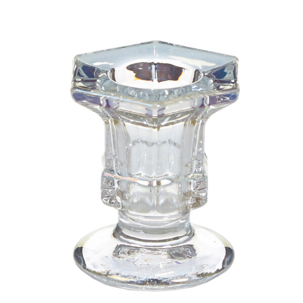 image277477466.jpg Christmas Clear Glass Hexagonal Candle Holder - For Taper Candle