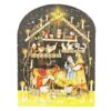 Traditional Christmas Advent Calendar with 24 Windows - Nativity with Animals