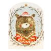 Traditional Christmas Advent Calendar with 24 Windows - Festive Bear