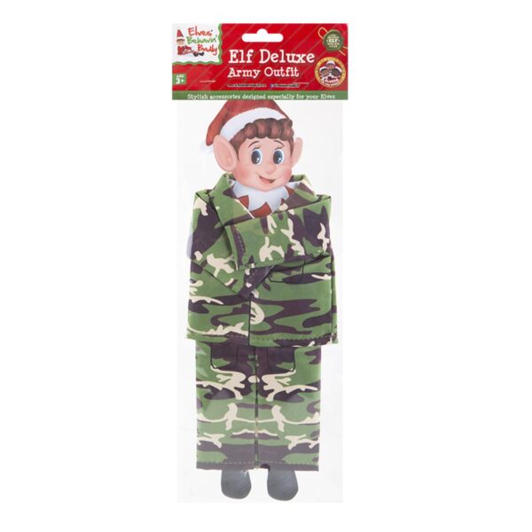 Christmas Elf Dressing up Outfit Elf Accessories - Army