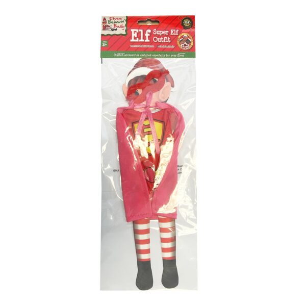 Christmas Elf Dressing up Outfit Elf Accessories - Super Elf - Pink