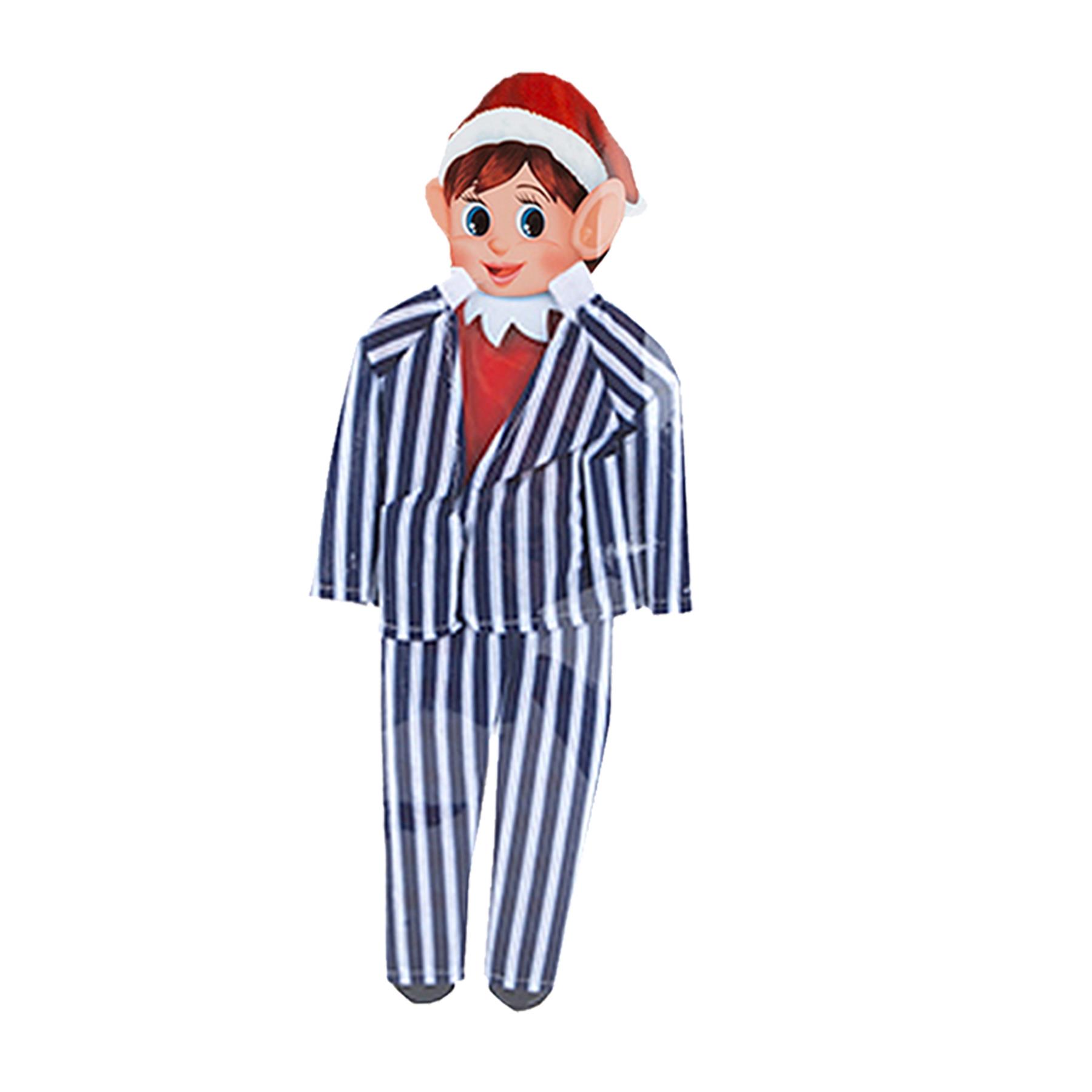 Christmas Elf Dressing up Outfit Elf Accessories - Elf Pyjamas - Blue