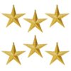 image436382308.jpg Christmas Shatterproof Stars 6 Pack 100mm Glitter Tree Decoration Gold