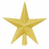 image436583818-1.jpg Christmas Shatterproof Tree Topper Star 200mm Glitter Decoration Gold