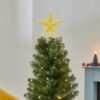 image436583820-1.jpg Christmas Shatterproof Tree Topper Star 200mm Glitter Decoration Gold