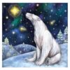 image441091310.jpg Box of 5 Christmas Cards 100% Recyclable - Svalbard Star with Polar Bear
